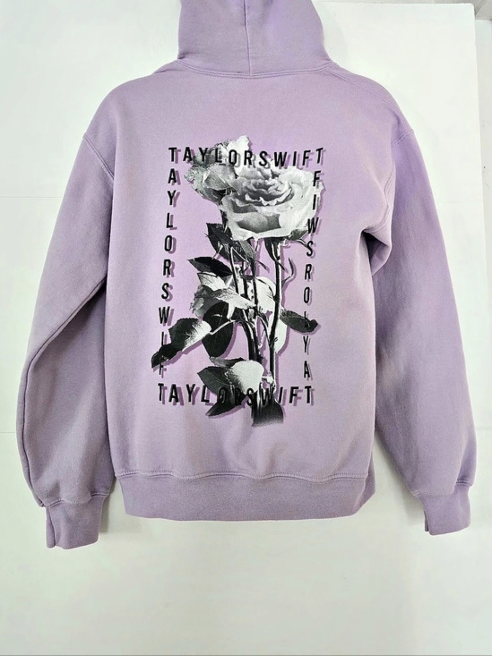 Official Taylor Swift Lavender Rose Graphic Hoodie Small